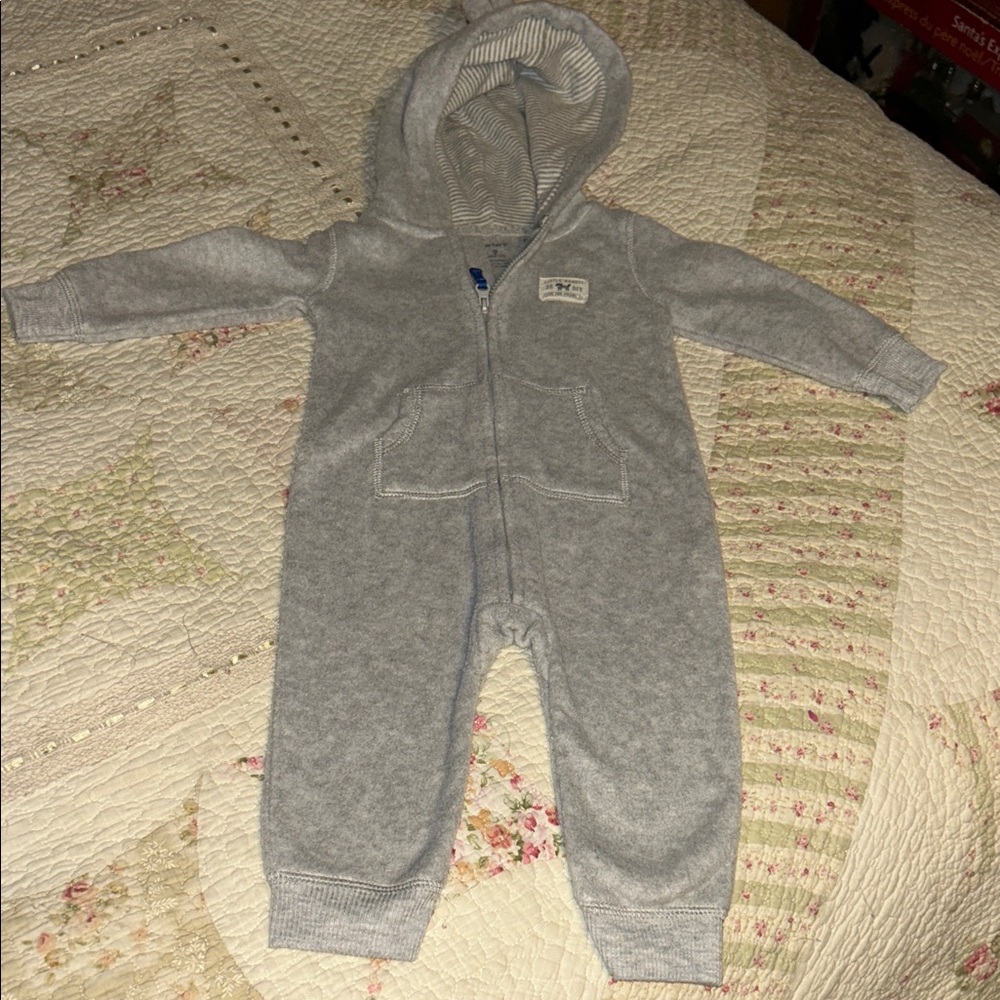 Little Bandit Gray Zip-Up Hoodie